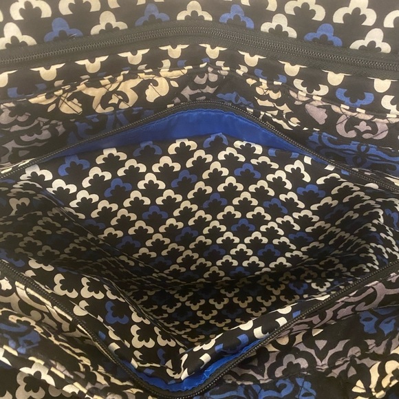 Vera Bradley Vintage Blue Medallion Quilted Large Tote Purse Bag Retired Print - Picture 8 of 12